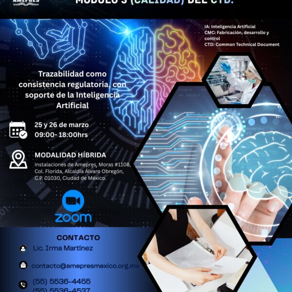 La Inteligencia Artificial (IA) como soporte para la integración y revisión del Expediente de Fabricación, Desarrollo y Control (CMC) del Módulo 3 (Calidad) del Common Technical Document (CTD)